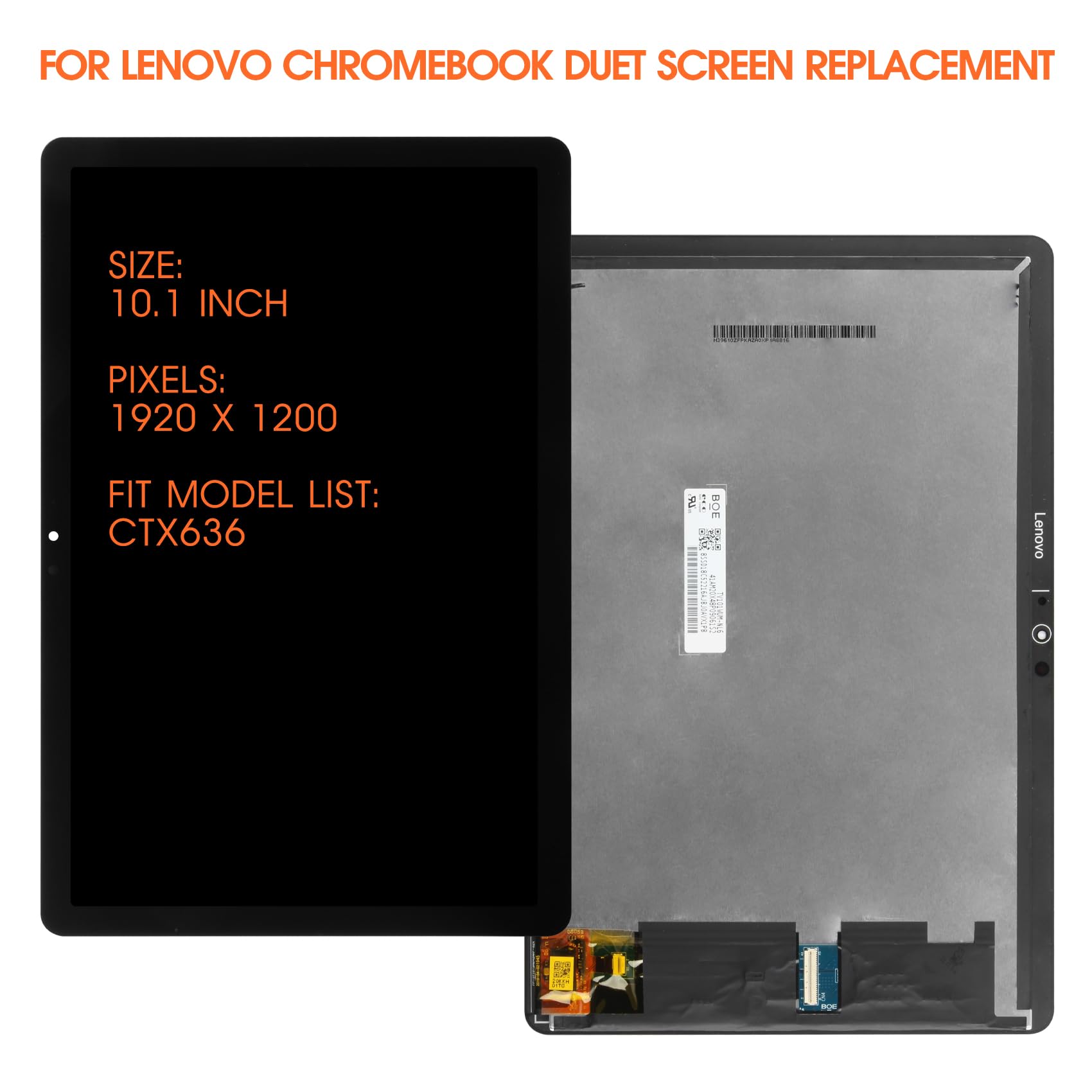 Amazon.com: for Lenovo Chromebook Duet CTX636 Screen Replacement